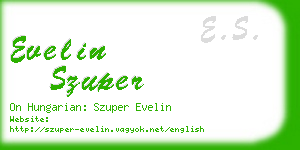 evelin szuper business card